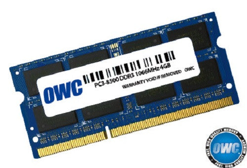 OWC ram 4GB 204-Pin SODIMM PC3-8500 DDR3 1066MHz memory module for Mac OWC ram 4GB 204-Pin SODIMM PC3-8500 DDR3 1066MHz memory module for Mac